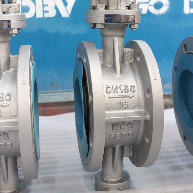 WCB PN16 DN150 Flange Triple Offset Butterfly Valve Flanged Butterfly