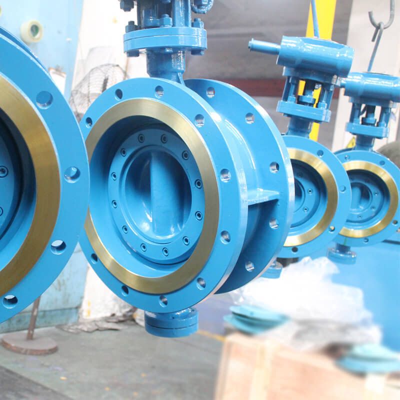 Manual Wcb Flange Triple Offset Butterfly Valves Flanged Butterfly Valves