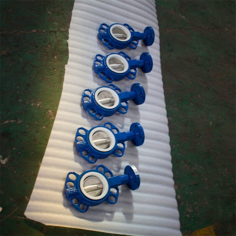 Bare Shaft Cast Iron Wafer Butterfly Valve Dn150 Wafer Butterfly Valve