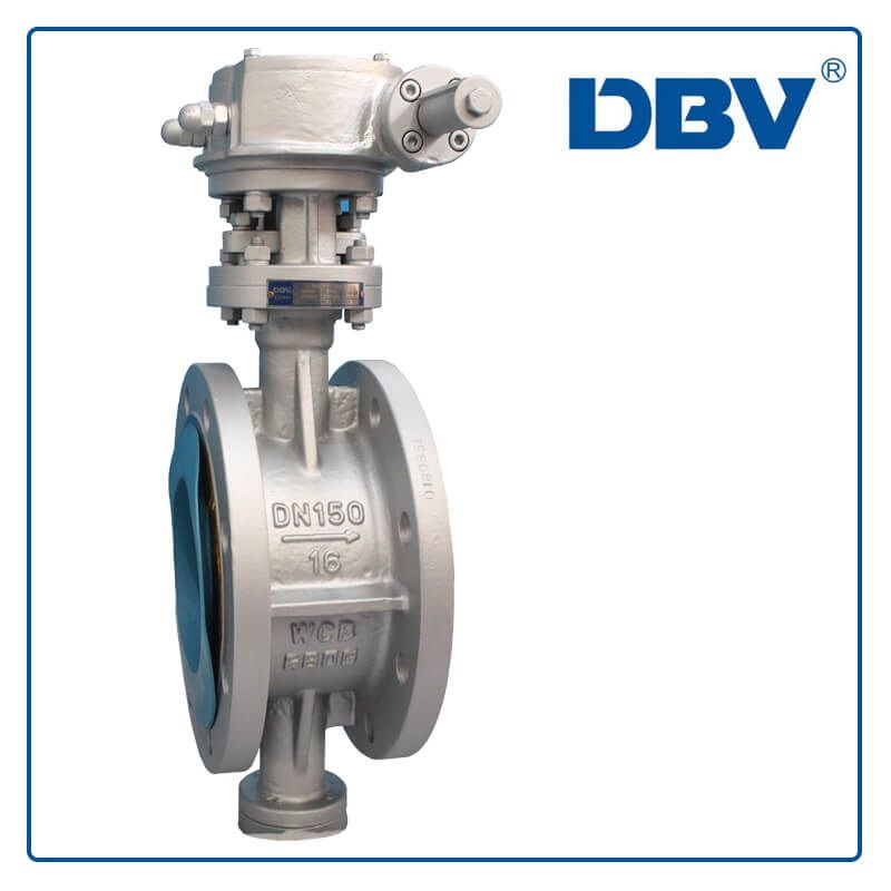 WCB PN16 DN150 Flange Triple Offset Butterfly Valve Flanged Butterfly