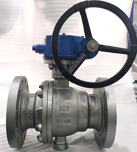 Trunnion mounted stainless steel CF8M Reduce bore Ball valve