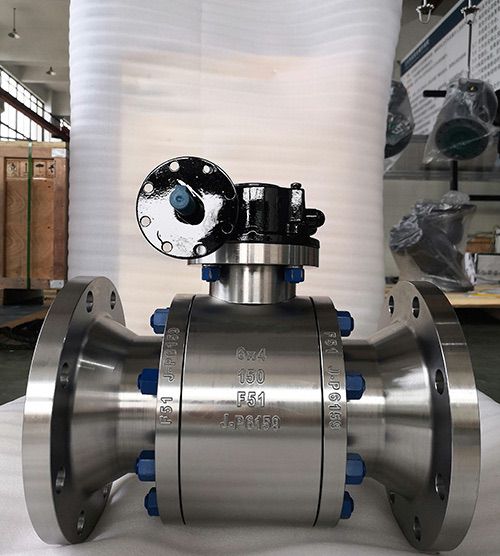 Reduce Bore Rb Trunnion Mounted Ball Valve Forged Duplex Stainless