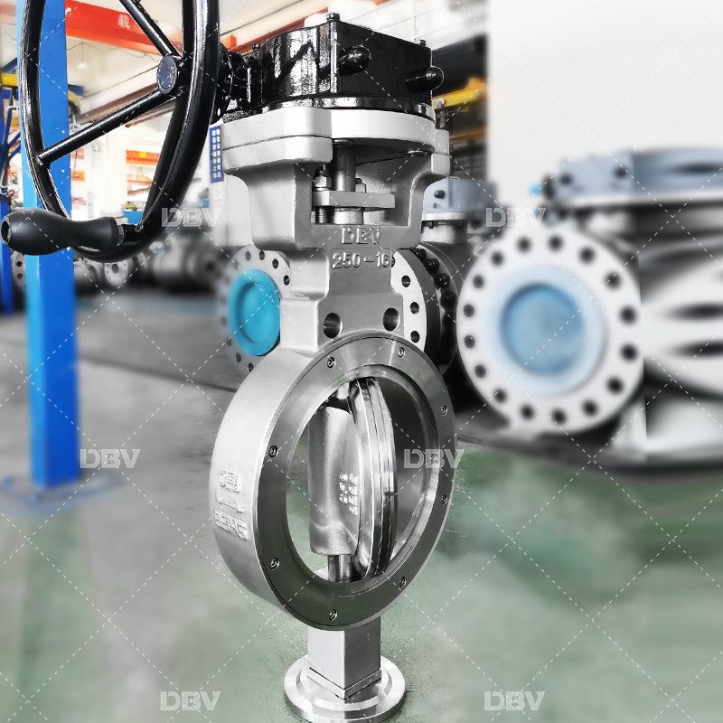 Triple Eccentric Offset Metal To Metal Seat Wafer Butterfly Valves