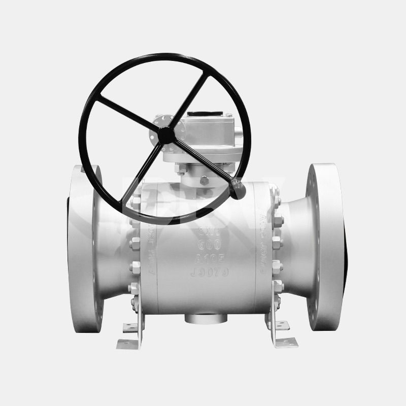 Trunnion ball valves with reduce bore