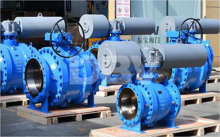 Pneumatic Operated Trunnion Mounted Ball Valve Working Principle And Advantages 