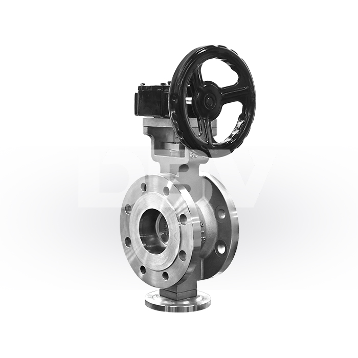 Industrial DN80 Metal to Metal Triple Eccentric Flange Butterfly Valve