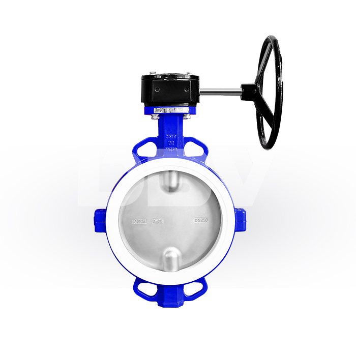 DN250 Bare Shaft Cast Iron Wafer Butterfly Valve for General Flow Control