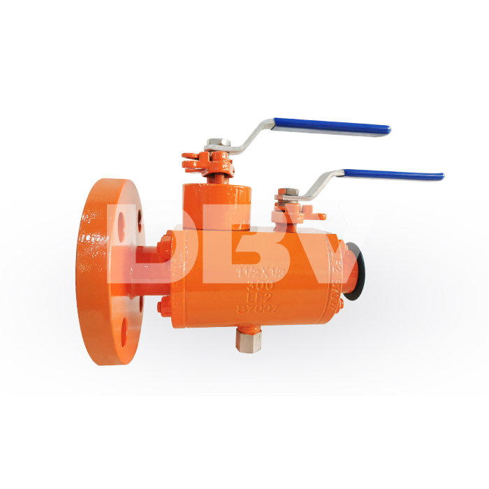 Compact 1-½ × ½ Inch Floating Ball Valve with Double Block and Bleed Design