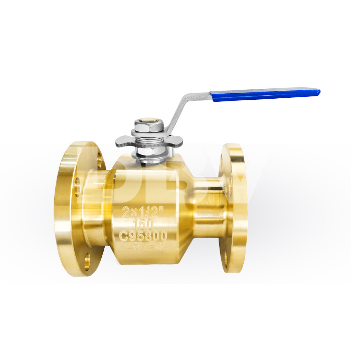 Corrosion-Resistant 2 × ½ Inch 150LB Floating Ball Valve in Aluminium Bronze