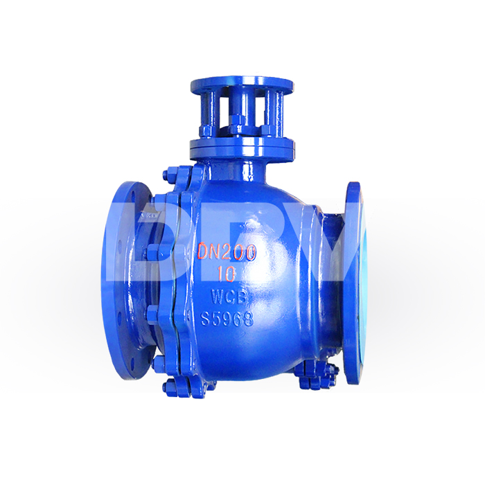 Industrial DN200 PN10 Carbon Steel Floating Ball Valve with Pneumatic Operation