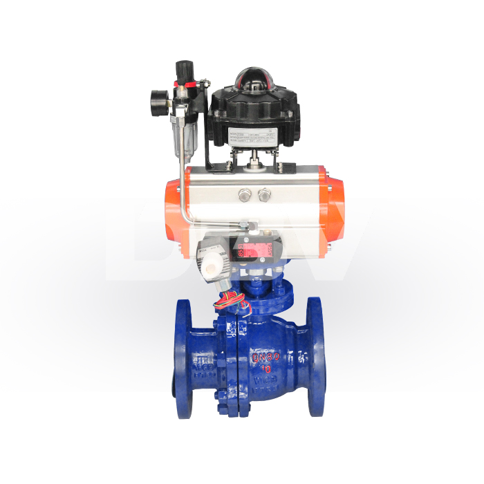 Reliable PN10 DN200 Floating Ball Valve with Pneumatic Actuator