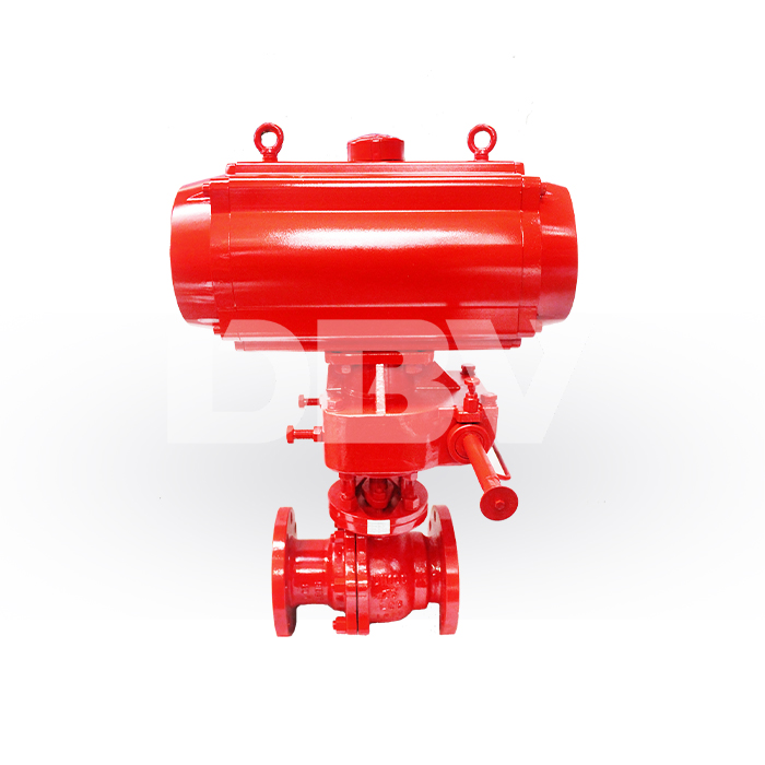 High-Performance PN16 DN100 Pneumatic Floating Ball Valve for Low-Temperature Use