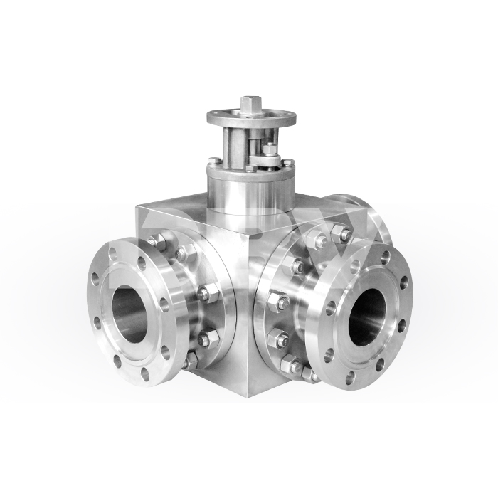 PN40 DN80 T-Type Three-Way Ball Valve with Corrosion-Resistant Stainless Steel Body