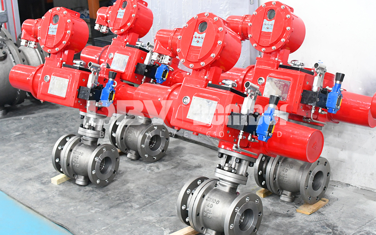 DN100 PN40 Ball Valve with Electro-Hydraulic Actuator | Maximize Efficiency with Precision Control