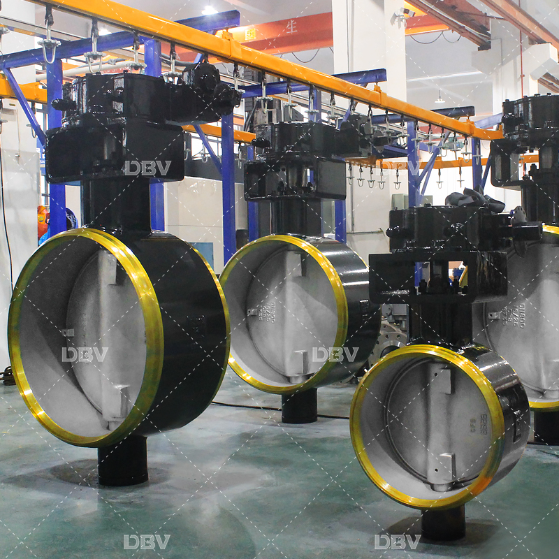High-Pressure PN25 DN800 Metal to Metal Triple Eccentric Butterfly Valve