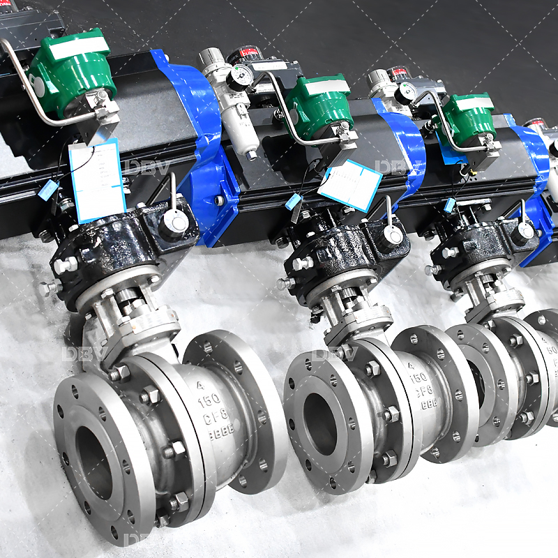 Reliable PN10 DN200 Floating Ball Valve with Pneumatic Actuator