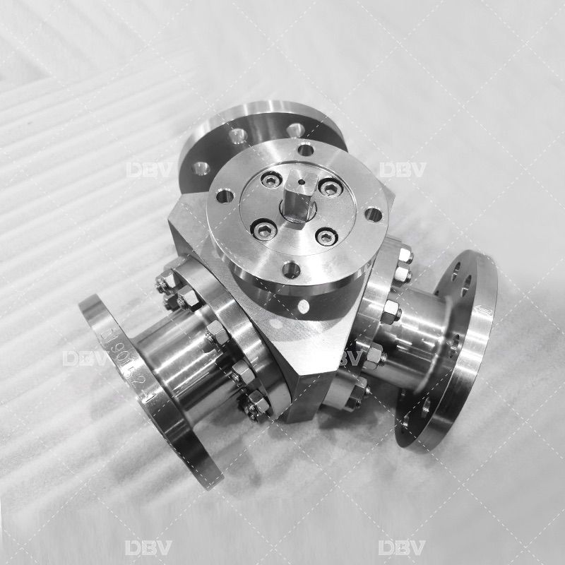 Y pattern 3 way ball valve with stainless steel