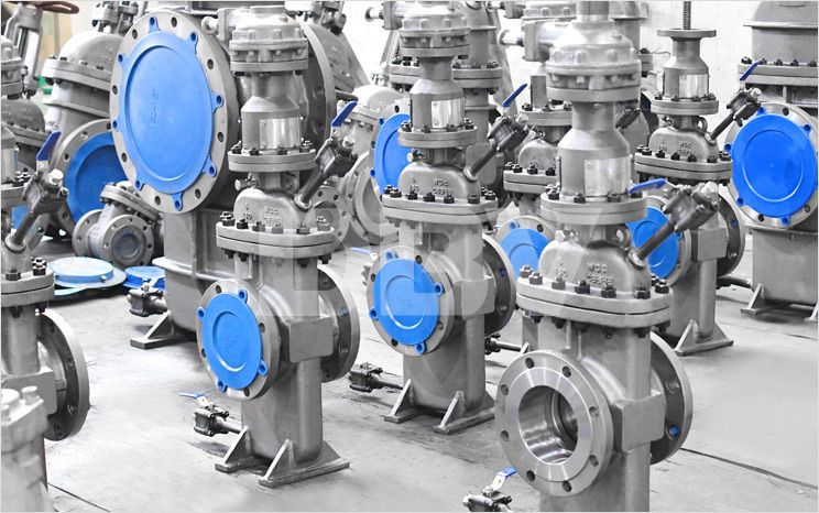 The slab gate valve application and feature