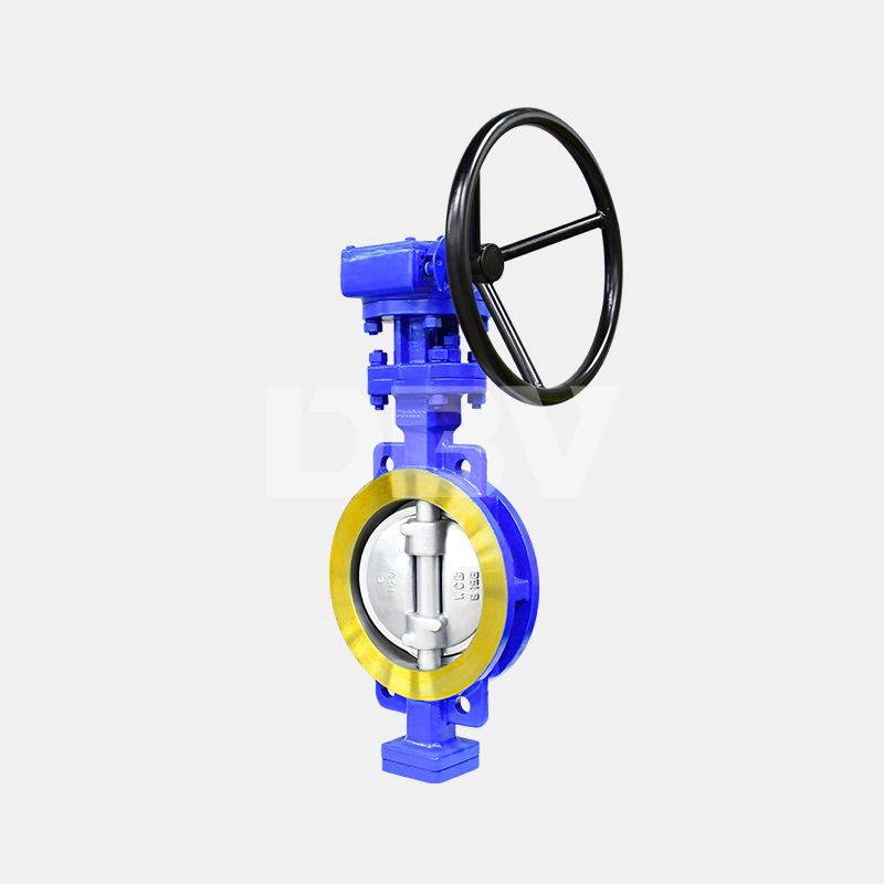Worm Gear Wafer Metal to Metal Triple Offset Butterfly Valve